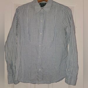 Ralph Lauren Light Blue Striped Casual Shirt
